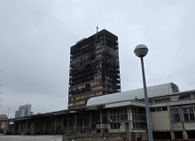 Intervencija nakon požara u zgradi Vjesnika