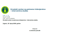 Poziv na dostavu ponude - Implementacija znanja i iskustva iz reakcije nakon potresa